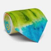 Trendy Kleurrijke Tie-Dye Stropdas (Opgerold)