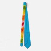 Trendy Kleurrijke Tie-Dye Stropdas (Achterkant)