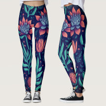 Trendy kleurrijke tuin vetplanten bloemenpatroon