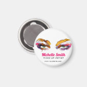 Trendy Kleurrijke Waterverf Oog Make-up Artiest Magneet (Voorkant / Achterkant)