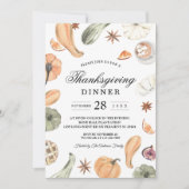 Trendy Kleurrijke Waterverf Pompoen | Herfst Stemm Kaart (Voorkant)