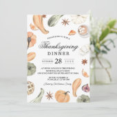 Trendy Kleurrijke Waterverf Pompoen | Herfst Stemm Kaart (Staand voorkant)