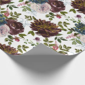 Trendy Kleurstellingen Bloemmotief Cadeaupapier (Hoek)