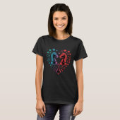 Trendy Knight Chess Pieces Heart Shape             T-shirt (Voorkant volledig)