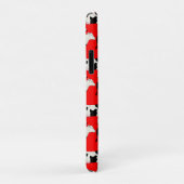 Trendy Koe Editable Monogram Red Iphone case (Achterkant/rechts)