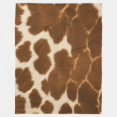 Trendy Koe Faux Leather Elegant Collectie Fleece Deken (Voorkant)