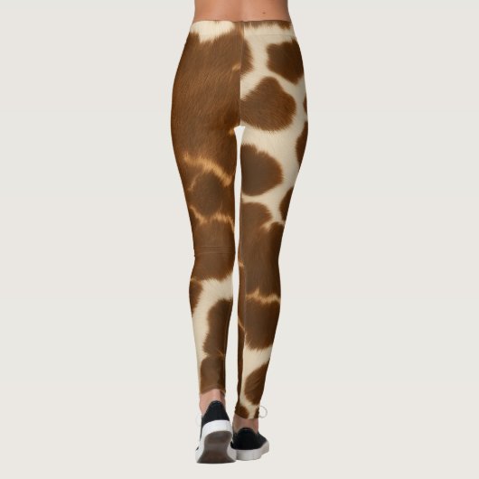 Trendy Koe Faux Leather Elegant Collectie Leggings (Achterkant)