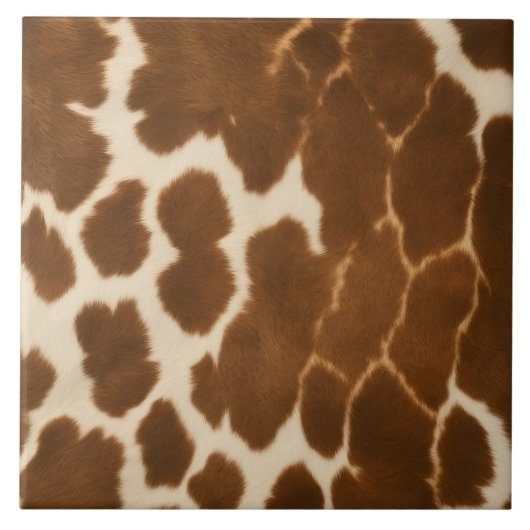 Trendy Koe Faux Leather Elegant Collectie Tegeltje (Voorkant)