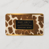 Trendy Koe Faux Leather Elegant Collectie Visitekaartje (Voorkant)