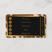 Trendy Koe Faux Leather Elegant Collectie Visitekaartje (Achterkant)