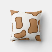 "Trendy Koeienprint Kussensloop – Modern Boerderij Kussen (Voorkant)