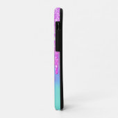 Trendy Koel Glitter Drips Ombre Holografisch Case-Mate iPhone Case (Achterkant/links)