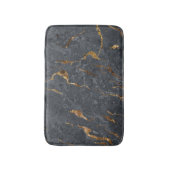 Trendy Koel Grijs Gouden Marmer Steen Badmat (Voorkant Verticaal)