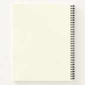 Trendy koele hedendaagse moderne script spiraal notitieboek (Achterkant)