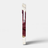 Trendy Koele Marmer,Burgundy Goud Case-Mate iPhone Case (Achterkant / Links)