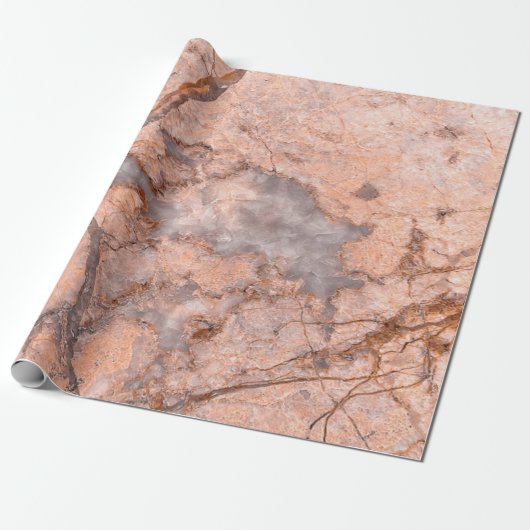 Trendy Koele Marmer Steen Textuur Cadeaupapier (Uitgerold)