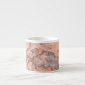 Trendy Koele Marmer Steen Textuur Espresso Kop (Voorkant)