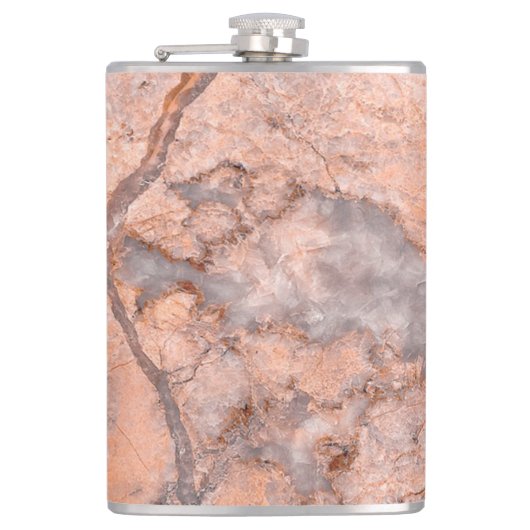 Trendy Koele Marmer Steen Textuur Heupfles (Voorkant)
