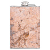 Trendy Koele Marmer Steen Textuur Heupfles (Achterkant)