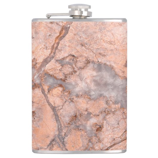 Trendy Koele Marmer Steen Textuur Heupfles (Voorkant)