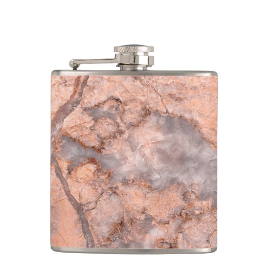 Trendy Koele Marmer Steen Textuur Heupfles (Voorkant)