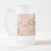 Trendy Koele Marmer Steen Textuur Matglas Bierpul (Links)