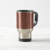 Trendy Koele Rood Marmer Steen Textuur Reisbeker (Voorkant rechts)