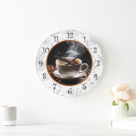 Trendy Koffie Bloemen Keuken Muur Klokken (Huis)