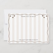 Trendy koffiebonen Espresso Martini Bruidsfeestje Bedankkaart (Voorkant)