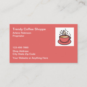 Trendy koffiezaak Bistro Cafe Visitekaartje