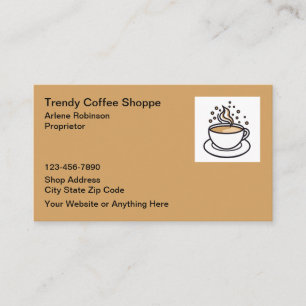 Trendy koffiezaak Bistro Cafe Visitekaartje