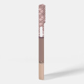 Trendy Koper Diamanten Monogram Case-Mate iPhone Case (Achterkant / Rechts)