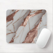 Trendy koper glitters marmer muismat (Met muis)