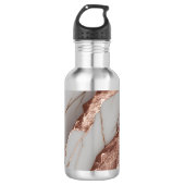 Trendy koper glitters marmer waterfles (Voorkant)
