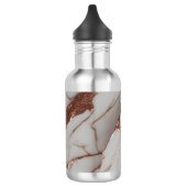 Trendy koper glitters marmer waterfles (Links)