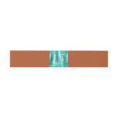 Trendy Koper & Teal Bruiloft Uitnodigingen Wikkel (Vlak)