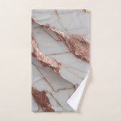 Trendy koperen glitter marmer bad handdoek (Handdoek)