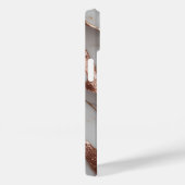 Trendy koperen glitter marmer Case-Mate iPhone case (Achterkant / Rechts)