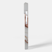 Trendy koperen glitter marmer Case-Mate iPhone case (Achterkant / Links)