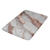 Trendy koperen glittersmarmer badmat (Gekanteld)