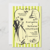 Trendy Krabbel Strepen Whimsical Doodle Bruiloft Kaart (Voorkant)