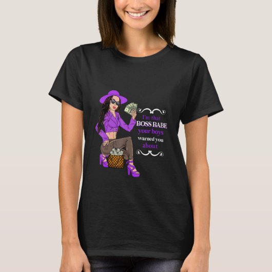 Trendy krachtenvrouw dames dames in de stad mode t-shirt (Voorkant)