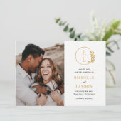 Trendy Krans Bewerkbare Kleur Save The Date Kaart (Staand voorkant)
