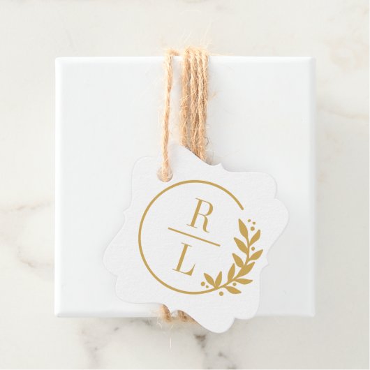 Trendy Krans BEWERKBARE KLEUR Trouwgunst Labels (In situ)