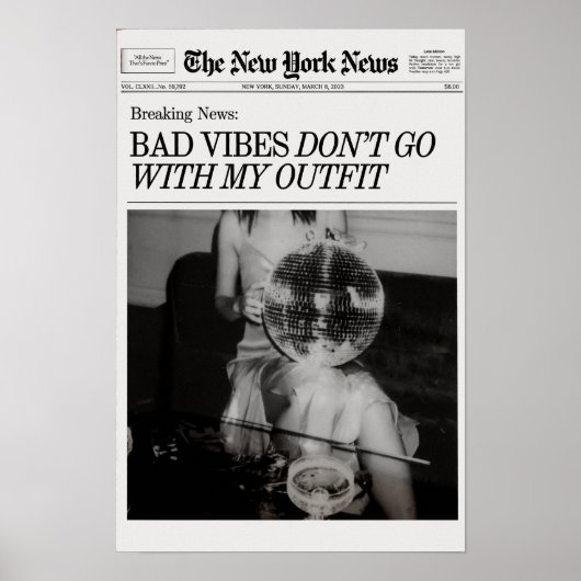 Trendy kranten Print, New York Magazine Print (Voorkant)