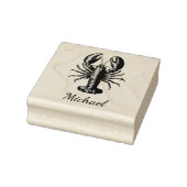 Trendy kreeft gepersonaliseerd rubberstempel (Stempel)