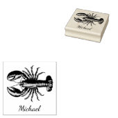 Trendy kreeft gepersonaliseerd rubberstempel (Gestempeld)