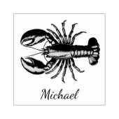 Trendy kreeft gepersonaliseerd rubberstempel (Afrduk)