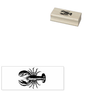 Trendy kreeft rubberstempel