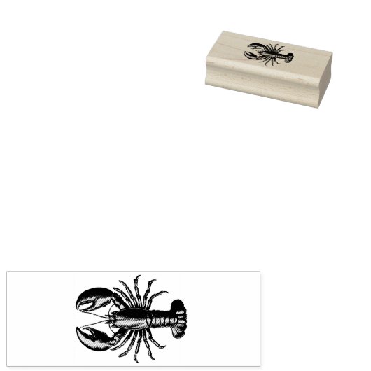 Trendy kreeft rubberstempel (Gestempeld)